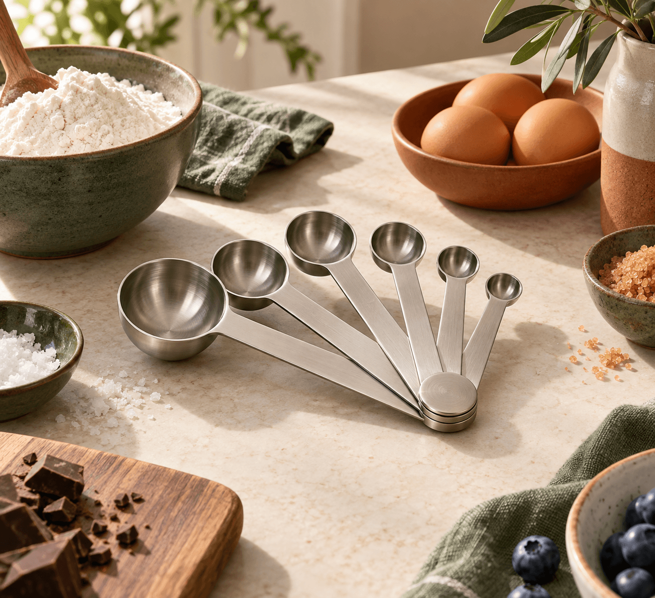 MeasureBloom Magnetic Spoon Set kitchen tool
