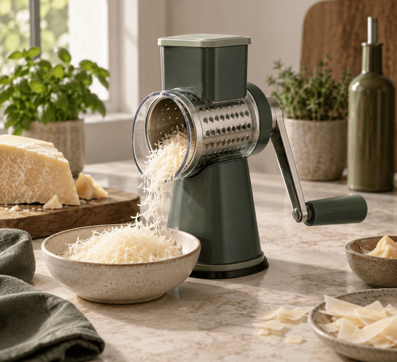 TurnGrate Rotary Grater kitchen tool
